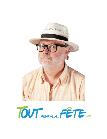 Chapeau panama blanc taille adulte