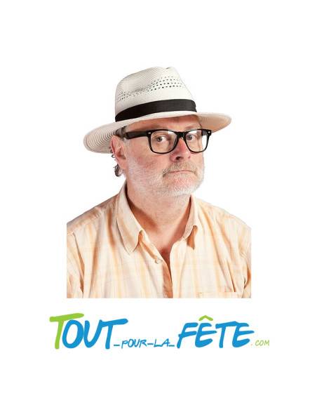 Chapeau panama blanc taille adulte