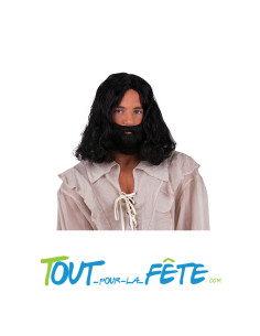 Perruque et barbe mousquetaire / Jesus