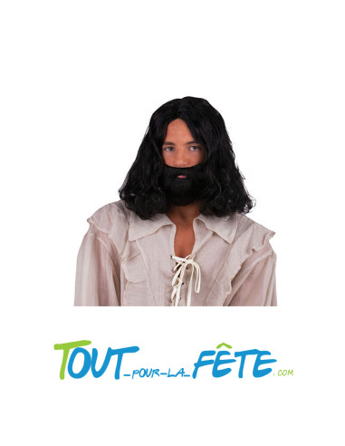 Perruque et barbe mousquetaire / Jesus