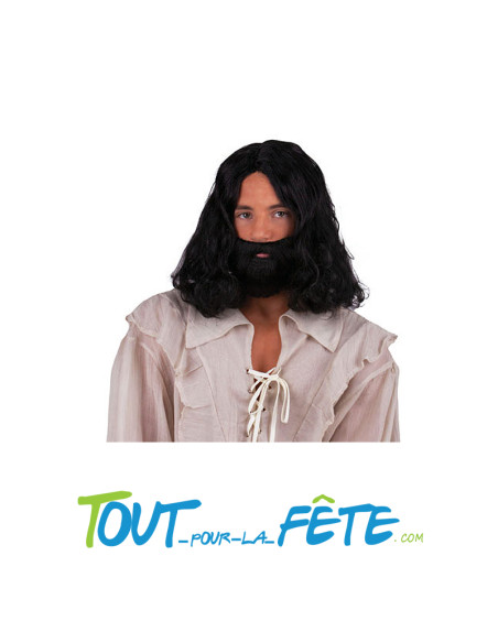 Perruque et barbe mousquetaire / Jesus