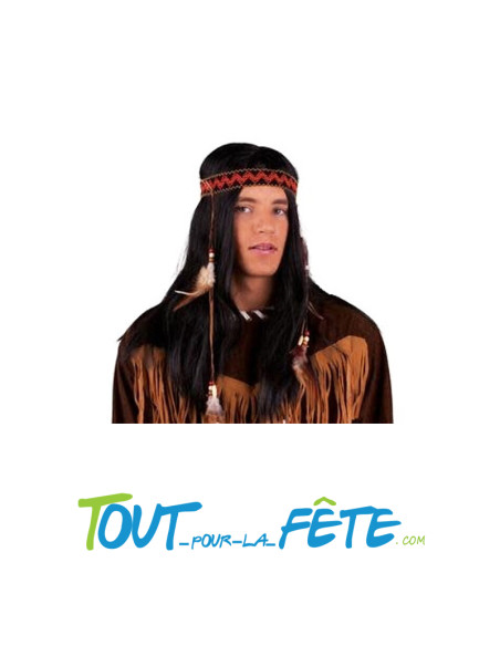 Perruque d'indien pour homme