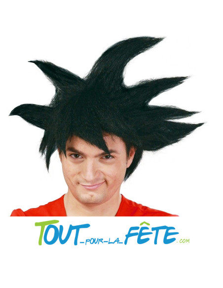 Perruque Son Goku noir Dragon Ball Z taille adulte