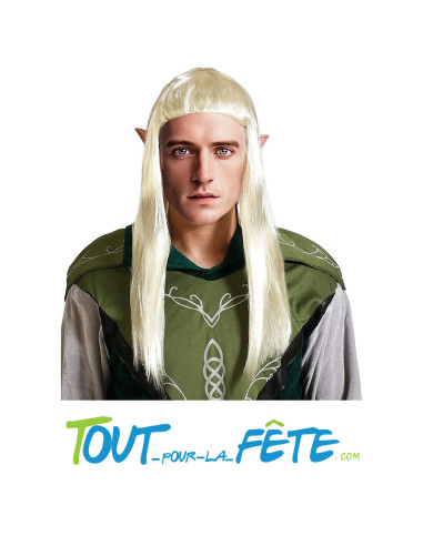 Perruque d'elfe legolas taille adulte