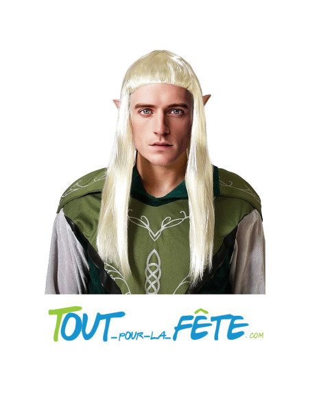 Perruque d'elfe legolas taille adulte