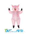 Costume auto gonflable cochon hilarant et démesuré !