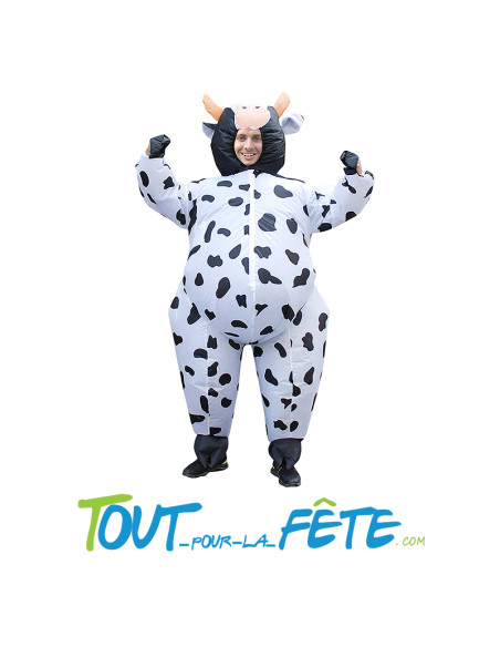 Costume auto gonflable vache hilarant et démesuré !