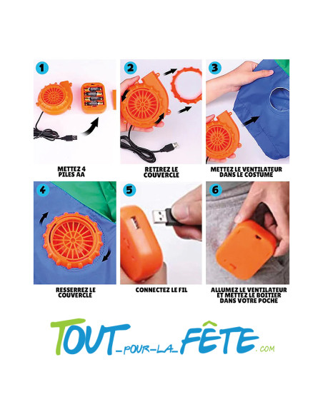 Costume auto gonflable monture escargot hilarant et démesuré !