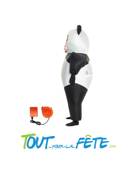 Costume auto gonflable panda hilarant et démesuré !
