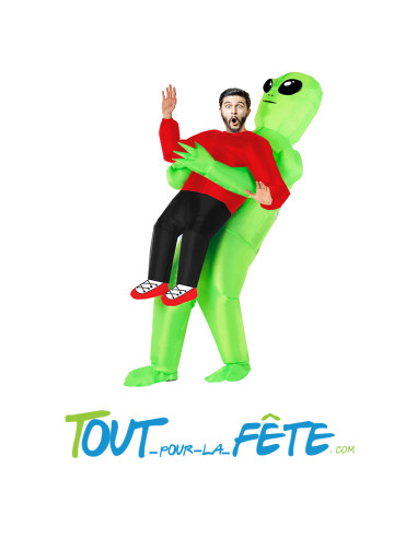 Costume auto gonflable alien hilarant et démesuré !
