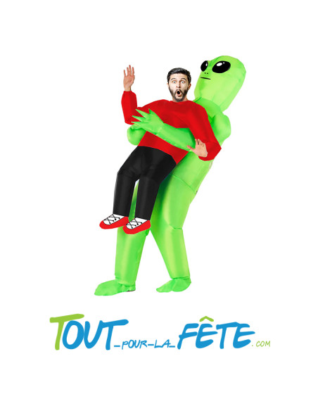 Costume auto gonflable alien hilarant et démesuré !