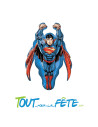 Ballon aluminium forme SuperMan 86cm