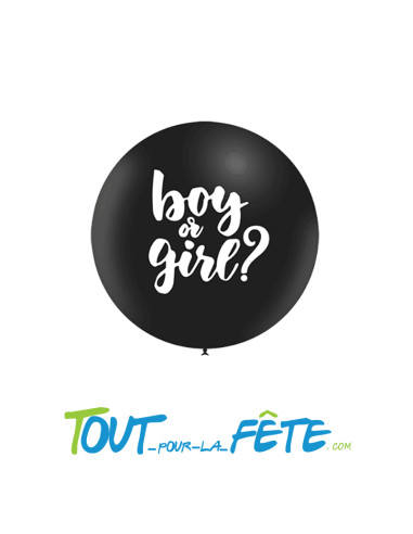 Ballon en latex "boy or girl" 60cm