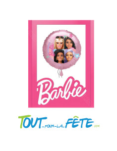 Ballon aluminium rond Barbie© 43cm 2