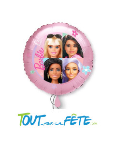 Ballon aluminium rond Barbie© 43cm