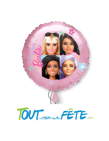 Ballon aluminium rond Barbie© 43cm