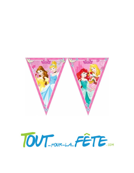 Guirlande de drapeaux Princesses Disney © 2.3 mètres