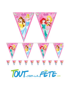 Guirlande de drapeaux Princesses Disney © 2.3 mètres 2