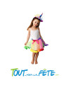 Costume licorne - enfant - arc en ciel