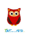 Ballon aluminium chouette 66cm