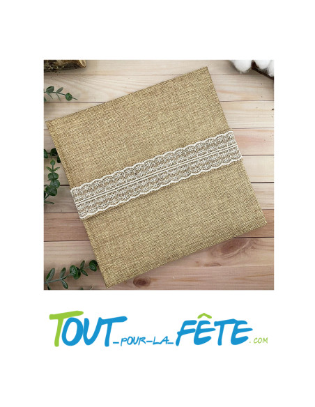 Livre D'Or Jute 25 pages
