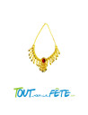 Collier égyptien doré avec rubis