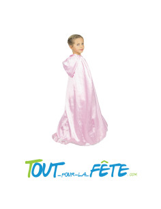 Cape de princesse rose taille enfant 6-12 ans