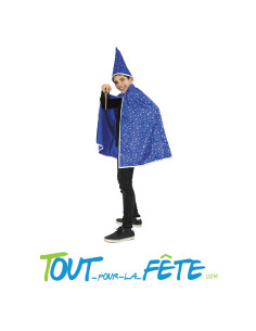 Cape et chapeau de magicien luxe ( 4 - 12 ans ) 2