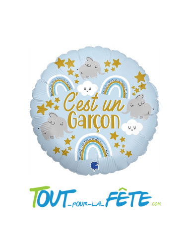 Ballon aluminium C'est un Garçon 46cm