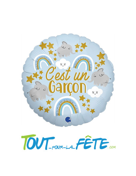 Ballon aluminium C'est un Garçon 46cm