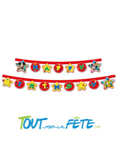 Guirlande de lettres en papier Mickey Minnie © 2.10 mètres
