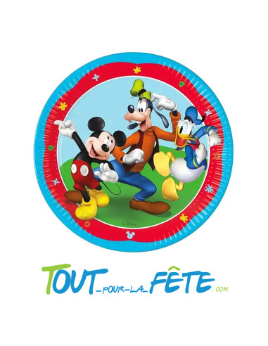 Lot de 8 assiettes Mickey ©