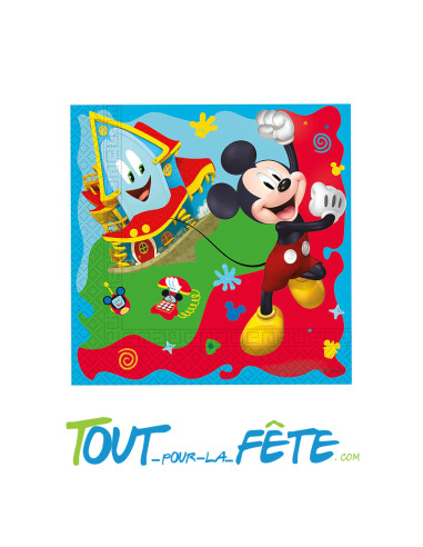 Lot de 20 serviettes Mickey ©