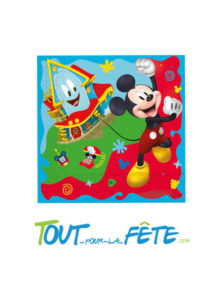 Lot de 20 serviettes Mickey ©