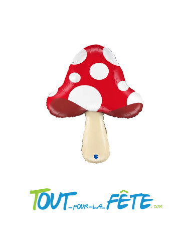 Ballon aluminium Champignon 66cm