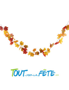 Guirlande de feuilles d'érable synthétiques 2m