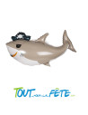 Ballon aluminium requin pirate 81 cm
