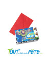 Lot de 6 cartes d'invitation + enveloppes Toy Story  ©