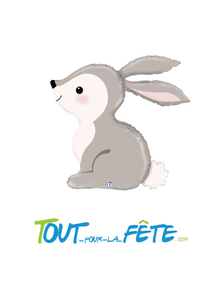 Ballon aluminium Lapin 91 cm