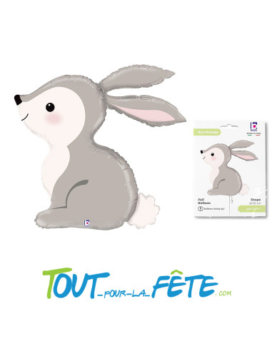 Ballon aluminium Lapin 91 cm