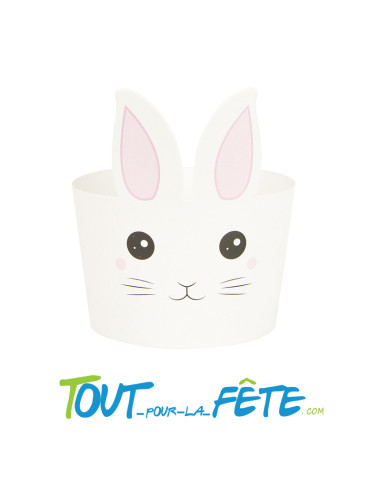 8 déco pour verres petit lapin pour Pâques