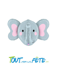 Ballon aluminium Eléphant 3D 86cm