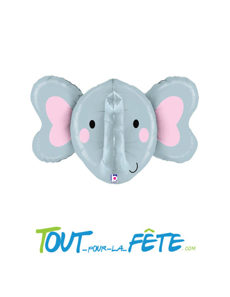 Ballon aluminium Eléphant 3D 86cm