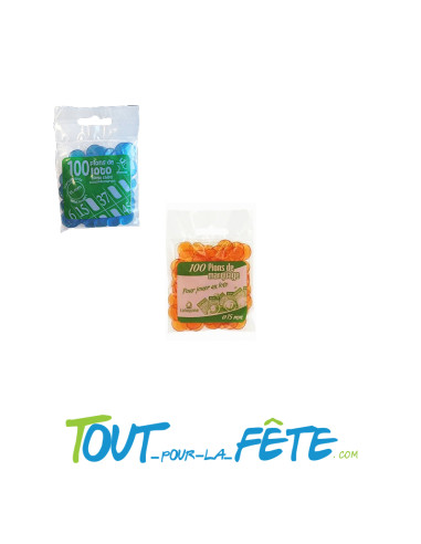 Lot de 100 pions de loto ( couleurs aléatoires )