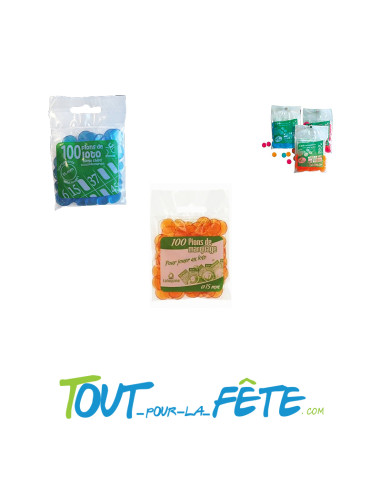 Lot de 100 pions de loto ( couleurs aléatoires )
