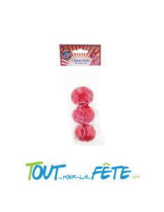 Lot de 6 Nez Rouge de Clown