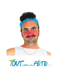 Perruque mech' folle noire frisée