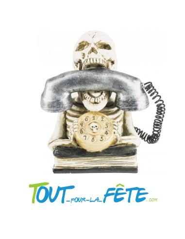 Décoration téléphone cranium ( yeux lumineux )