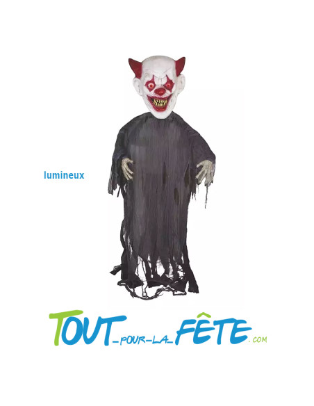 Clown géant lumineux à suspendre 3m