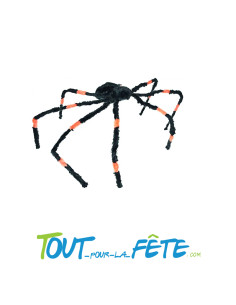 Araignée vibrante sonore et lumineuse noir et orange 2